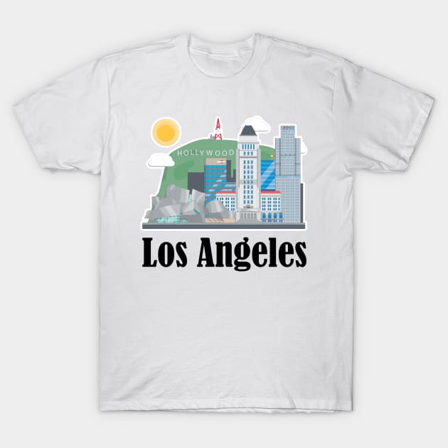 Los Angeles for Men Women and Kids T-Shirt by macshoptee